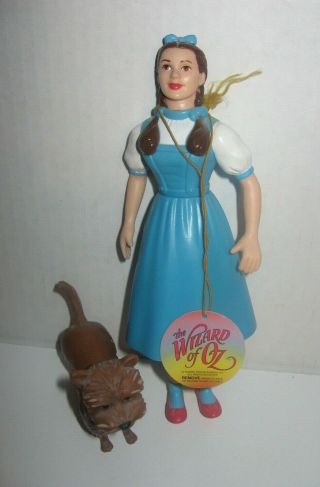 Vintage 1995 Turner Wizard Of Oz Dorothy & Toto Large Pvc Figure W/tag