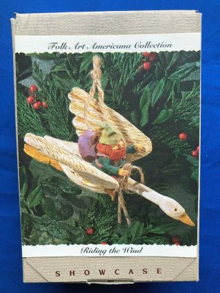 Hallmark 1993 Folk Art Americana Riding The Wind Ornament