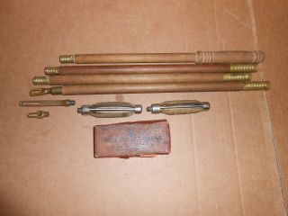 Antique Tomlinson 16 Ga Gun Cleaning Kit Rod Hunting Sports
