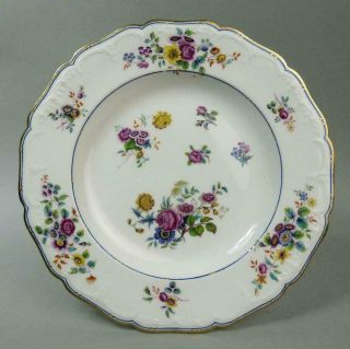 Antique Minton Sevres N1845 Pattern Porcelain Cabinet Plate C.  1850