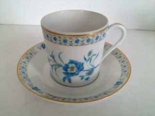 Haviland Limoges Marie Louise Demitasse Cup And Saucer Set; Made In France