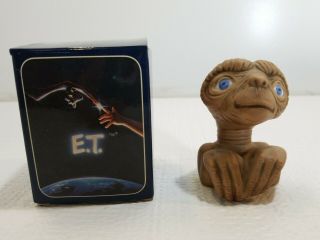 Vintage Avon 1982 E.  T.  The Extraterrestrial Porcelain Flower Pot Pal W/ Box