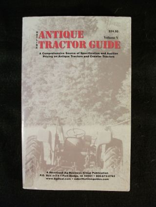 Hotline Antique Tractor Guide Volume V (softcover,  2006) Tractor Prices