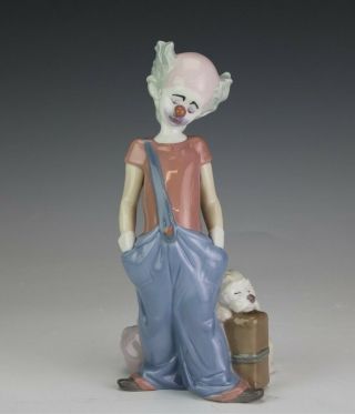 Retired Lladro Spain 1996 Destination Big Top 6245 Clown Porcelain Figurine Sms