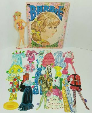 1969 Vintage Whitman Barbie Paper Doll And Clothes 1976 60 