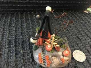 Handmade Miniature Spooky Ooak Fairy House Vintage Byo 