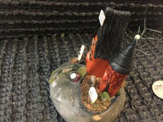 handmade miniature dead and breakfast ooak fairy house vintage by O ' Dare 4