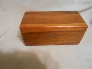 Vintage Wood Wooden Lane Cedar Chest Jewelry Box Chest