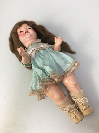 Antique Vintage German Am Doll 2966 5/ox/2/0x Hand Painted Child Toy 12”