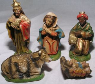 Christmas Nativity Fontanini 9 pc Mary Jesus Wise Men Shepherds Animals 5 