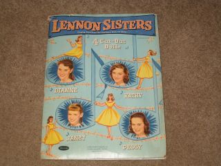 Vintage Lennon Sister Paper Cut - Out Dolls - Whitman,  1958