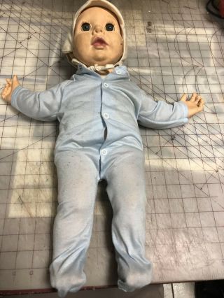 Vintage 1984 Real Baby Doll By J.  Turner Hasbro Ind.  Open Eyes 20”