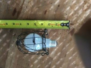 Antique Light Bulb Cage Vintage Rustic Bulb Primitive Neat - Bulb No