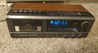 Realistic Am/fm Alarm Radio Cassette Player Vintage Model No.  Chronosette - 256