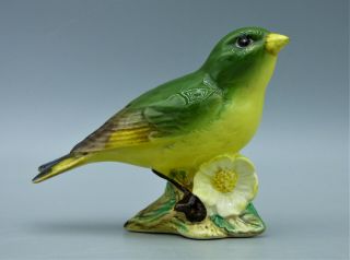 Beswick Greenfinch Bird Porcelain Figurine 2105 England Green Finch