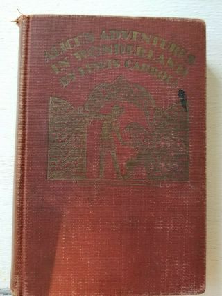 Antique Alice In Wonderland Hardcover Book By Lewis Carroll 1929