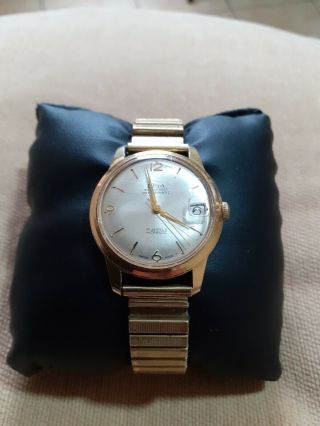 Vintage 1960`s Liga Anti - Magnetic 17 Jewels Incabloc Swiss Made Watch.