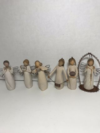 Willow Tree Susan Lordi Angel Ornaments 2006 To 2011.  2 With Tag