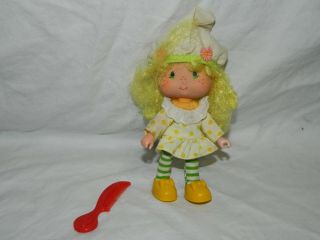 Vintage Strawberry Shortcake Doll Lemon Meringue Hat & Comb