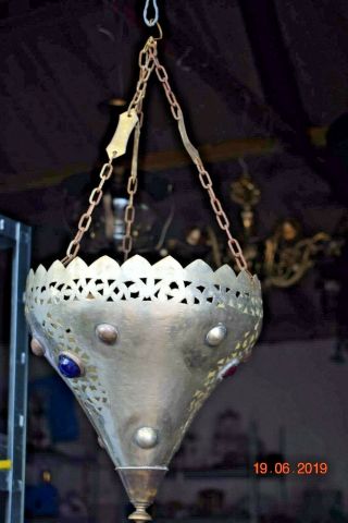 Old Moroccan Candle Hanging Lamp