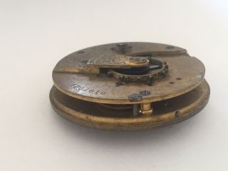 antique Waltham Mass “ The Piccadilly” pocket watch movement For Spares 2