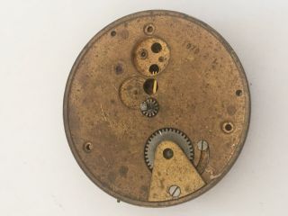 antique Waltham Mass “ The Piccadilly” pocket watch movement For Spares 4