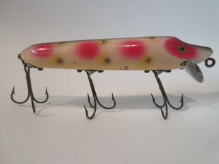 Vintage Heddon Vamp Surface Rig Hardware Paint Eyes Strawberry Spot