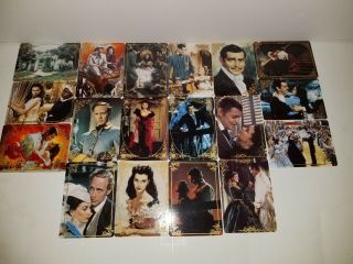 Gone With The Wind 18 Porcelain Collector Cards Complete Set Hamilton
