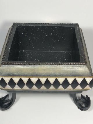 The Bombay Company Decorative Pedestal Box With Lid Perfect For An Entry Table 3