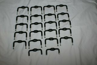 Black Wrought Iron Birdcage Drawer Handle Cabinet Pulls 3 " Set Of 22