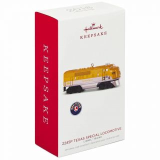 Hallmark 2018 Lionel Trains 2245p Texas Special Locomotive - Box Damage