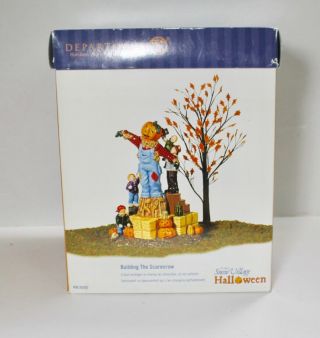 Dept 56 Building The Scarecrow Fall Thanksgiving Halloween 55203 Retired W/ Box