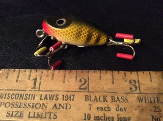 Vintage Fishing Lure (paw Paw) Midget Digit Type,  Wooden