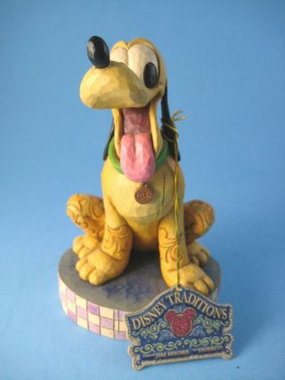 Jim Shore Heartwood Creek Loyal Pluto Figurine Disney Traditions Enesco 4009256