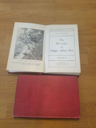 Antique 1845 Edgar Allan Poe Books The Vol X,  Viii