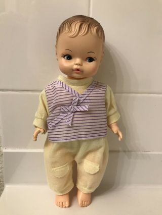 Vintage 1974 Horsman 12 " Baby Doll - Drinks/wets - Molded Hair/painted Face - Cute