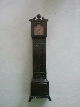 Plasco Grandfather Clock Vintage Dollhouse Furniture 3/4” 1:16 Renwal