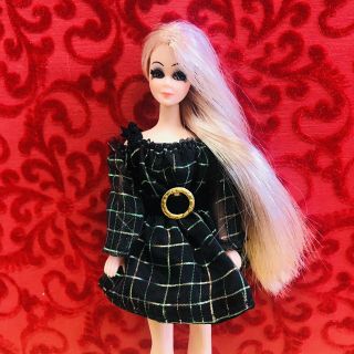 Dawn Pippa Clone Doll Fashion Only - Black Iridescent Minidress