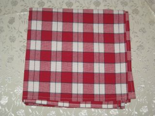 Longaberger All American Picnic Plaid 36 " Fabric Square Table Cloth