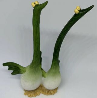 Enesco Home Grown Green Onion Cranes Figurine