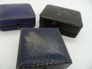 3 x Antique - Vintage Trinket - Stud Boxes,  Maidstone,  Lincoln,  Bristol 4