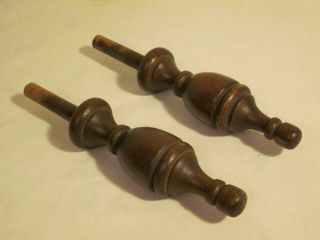 Hard Wooden Finials Turned Wood Finial Furniture Part Architectural End Decor