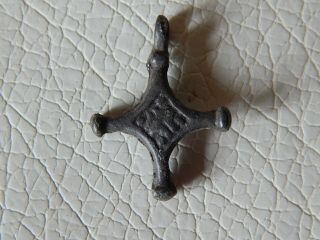 Ancient Vikings Bronze Cross Pendant.  6