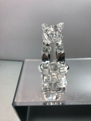 Hadeland Norway Crystal Bear Sculptures Figurine,  3 3/4 " Tall X 1 3/4 " Wide