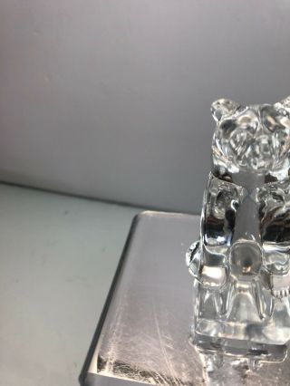 Hadeland Norway Crystal Bear Sculptures Figurine,  3 3/4 