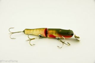Vintage Lucky Strike Jointed Pikie Minnow Lure Et16