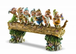 Jim Shore Snow White And The Seven Dwarfs Heigh - Ho Stone Resin Figurine,  8.  25 "