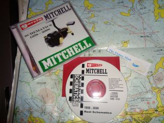 Garcia Mitchell Reel Schematics On Dvd 1958 - 2008 Mitchell Dvd Made In France Nos