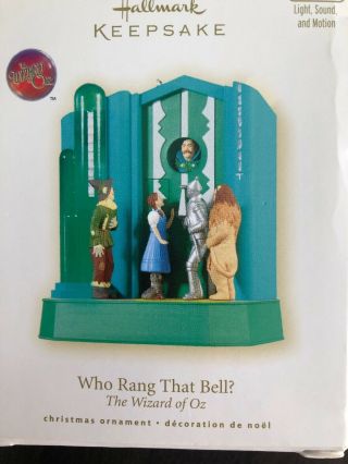 Hallmark Keepsake 2008 Ornament “who Rang That Bell?” The Wizard Of Oz