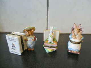 3 Boxes The Tale Of Tom Kitten - Pat The Bunny - Mom & Babies Trinket Boxes